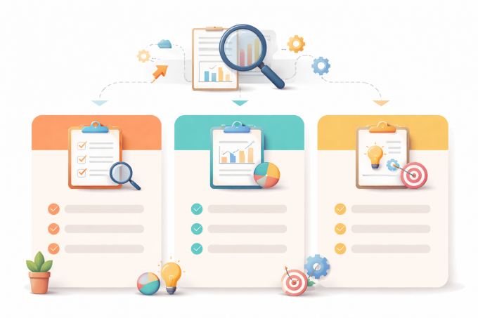 インフォグラフィックの比較セクション画像